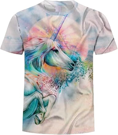 camisetas de unicornio para hombre