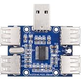 xiwai USB 2.0 1-to-4 Four Ports HUB Splitter PCBA Expansion Module Board PCs Multiport 4 Devices Type-A Adapter for Keyboard Mouse Scanner Printer