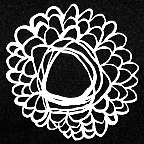 6"x6" Deconstructed Zinnia Stencil by Traci Bautista