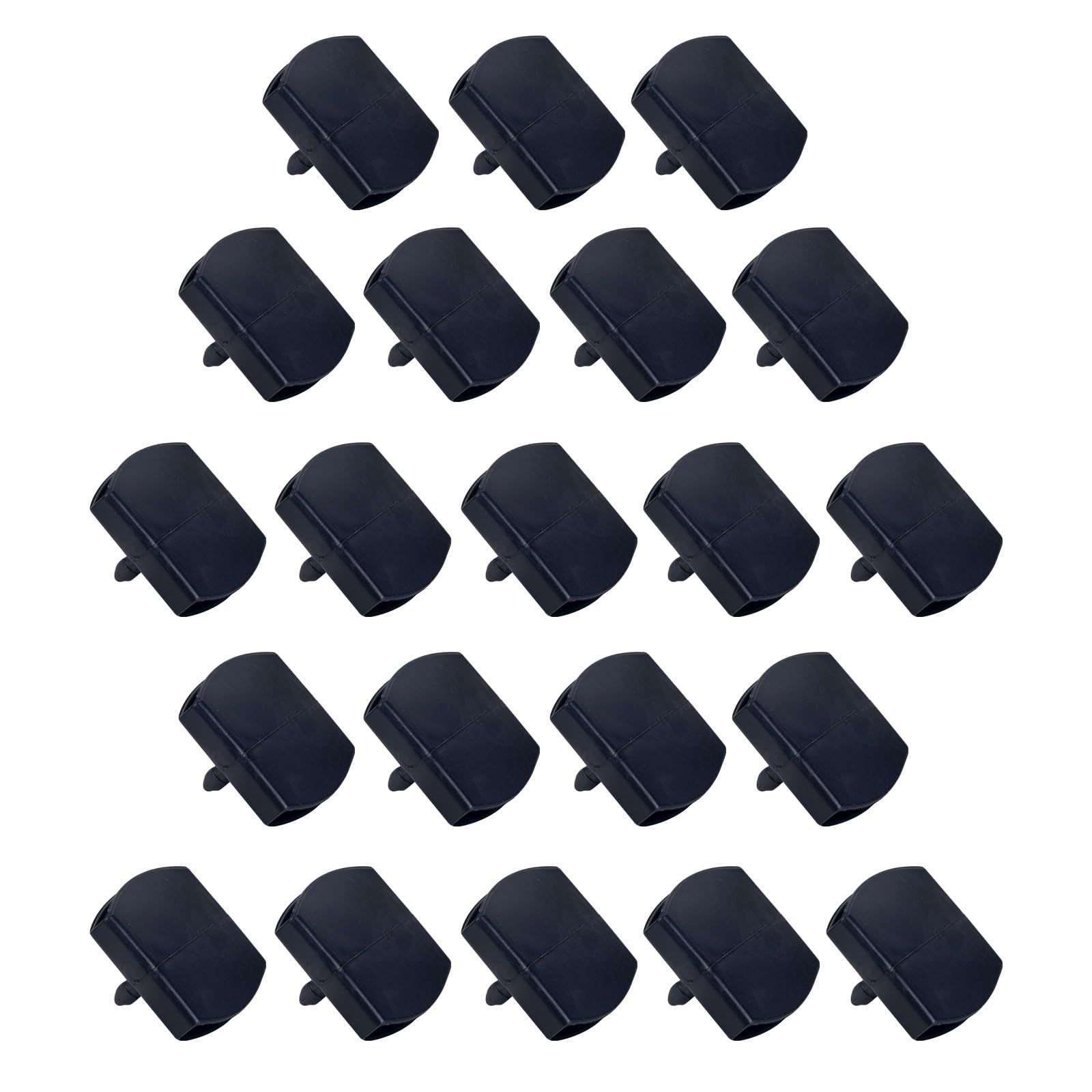 Sewokon 21 Pcs Bed Slat Centre Caps Holders, Plastic Slat Holders, Lattenrost Kappen, Replacement Kits Bundles (55mm x 9mm Inside)