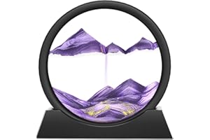 Wai Danie Moving Sand Art Picture 3D Hourglass Deep Sea Sandscape Liquid Motion Display Painting Flowing Sand Frame Relaxing 