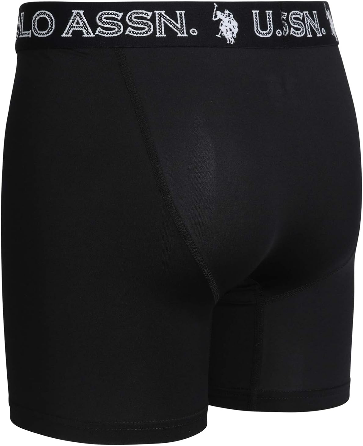 U.S. Polo Assn. Mens’ Quick Dry Performance Boxer Briefs (3 Pack), Black/Black/Black, Size Small' at  Men’s Clothing store