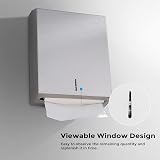 Modunful Paper Towel Dispenser Wall Mount Stainless Steel Large Capacity view 5