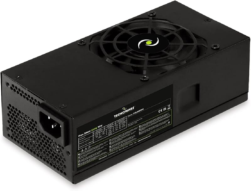 Tecnoware FTX 300W PC Power Supply 8cm Fan 3x SATA 24Pin 4+4 Pin Molex