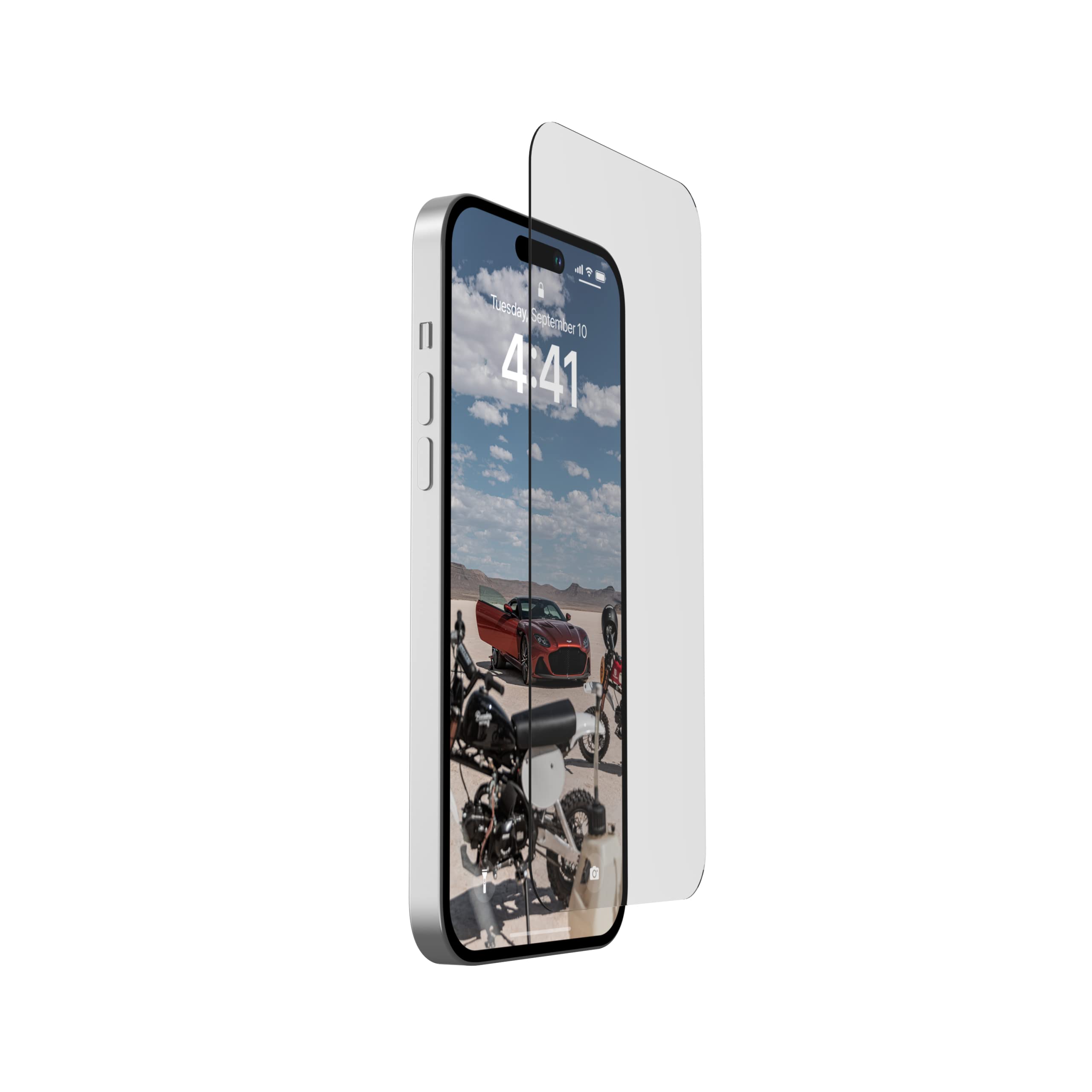 UAG Designed for iPhone 14 Pro Max Glass Screen Protector Shield Plus 6.7" Premium Double 9H Strengthened Tempered Glass Ultra-Clear HD Anti-Fingerprint Anti-Glare Clear by URBAN ARMOR GEAR