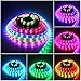 ALITOVE 16.4ft 150 LEDs RGB LED Strip, Individually Addressable, Waterproof IP67, DC 5V, for Home Bar Decor Lighting