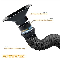 POWERTEC 70150 Rectangular Dust Hood Collector