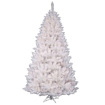 Vickerman Sparkle White Spruce Tree with 1257 Tips 75Feet by 52Inch