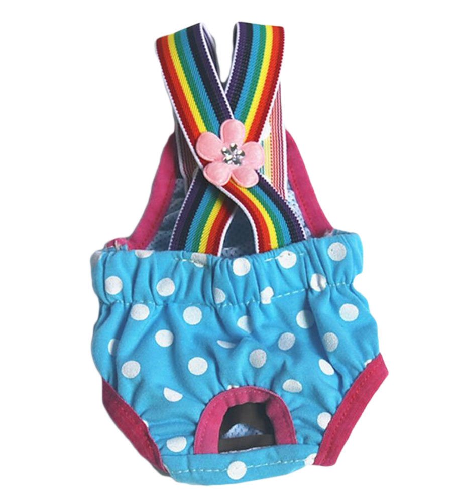 Diyafas Points Dogs Hygiene Menstrual Sanitary Pants Physiological Nappy for Small Dog