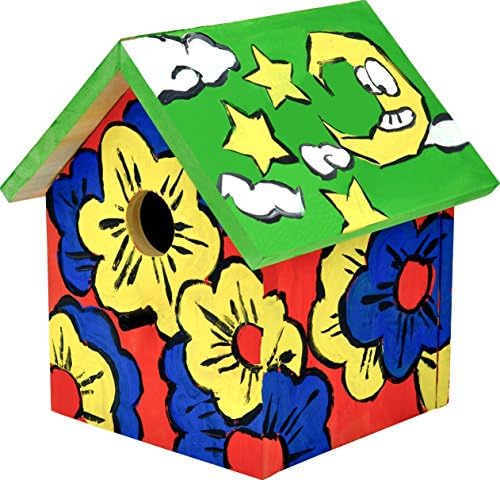 Gardirect Build YOUR OWN Wooden Birdhouse, Perfect for Painting