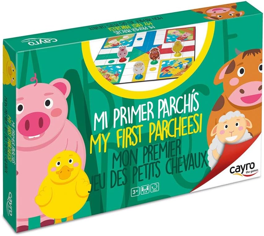 Cayro -Mi Primer parchis- Juego de Mesa Infantil - parchís Infantil - Juego de cooperación Desarrollo de Habilidades visuales y lógico-matemáticas - Juego de Mesa (163)
