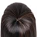 HAIRWAY Straight Wigs with 50% Human Hair and 50% Premium Japanese Fiber Like Real Human Hair Wig for Black Women Synthetic Wigs Straight Hair with Bangs for Daily Wear 14inches #1B/30
