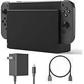 TV Dock Station for Switch/Switch OLED Replacement 3-in-1 &ndash; Includes Original IC Module, AC Charger &amp; High-Speed HDMI Cable, Supports 1080P HD Output &amp; Console Charging (Not Compatible with Switch 2)