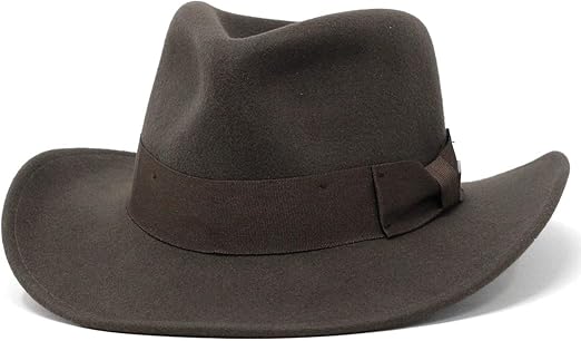 ワイドブリムハット 帽子 インディジョーンズ ウールフェルト メンズ ワイルド フェドラ 秋冬ファッション ブラウン キャップ 通販 Amazon