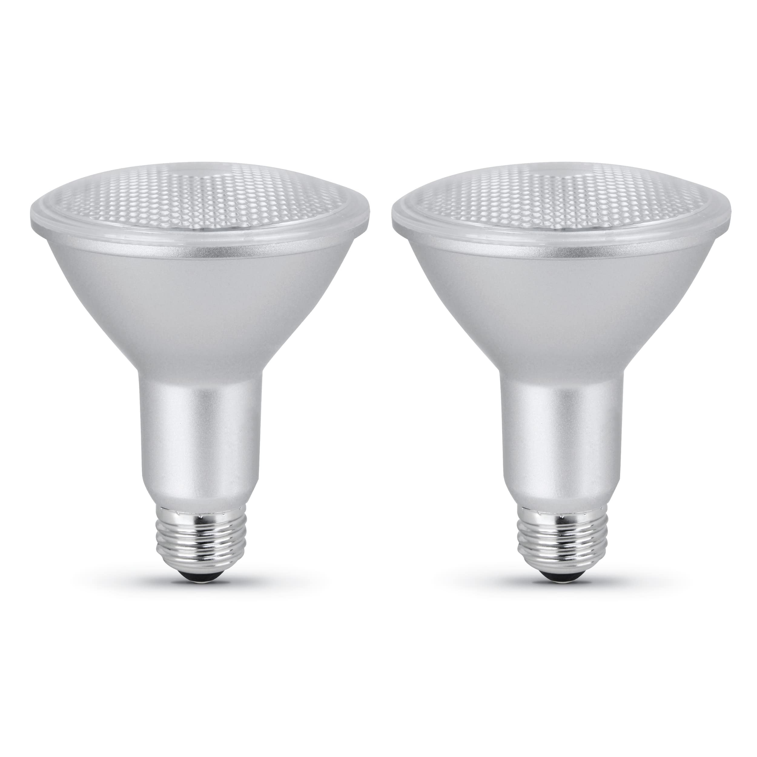 Photo 1 of *** ONE LIGHTBULB ***Feit Electric LED PAR30L Bulbs, 75W Equivalent, Dimmable, 3000K Bright White, 750 Lumens, 22 Year Lifetime, E26 Base, PAR30 Flood Lights, Spotlight Bulb,Weatherproof, 2 Pack, PAR30LDM/930CA/2