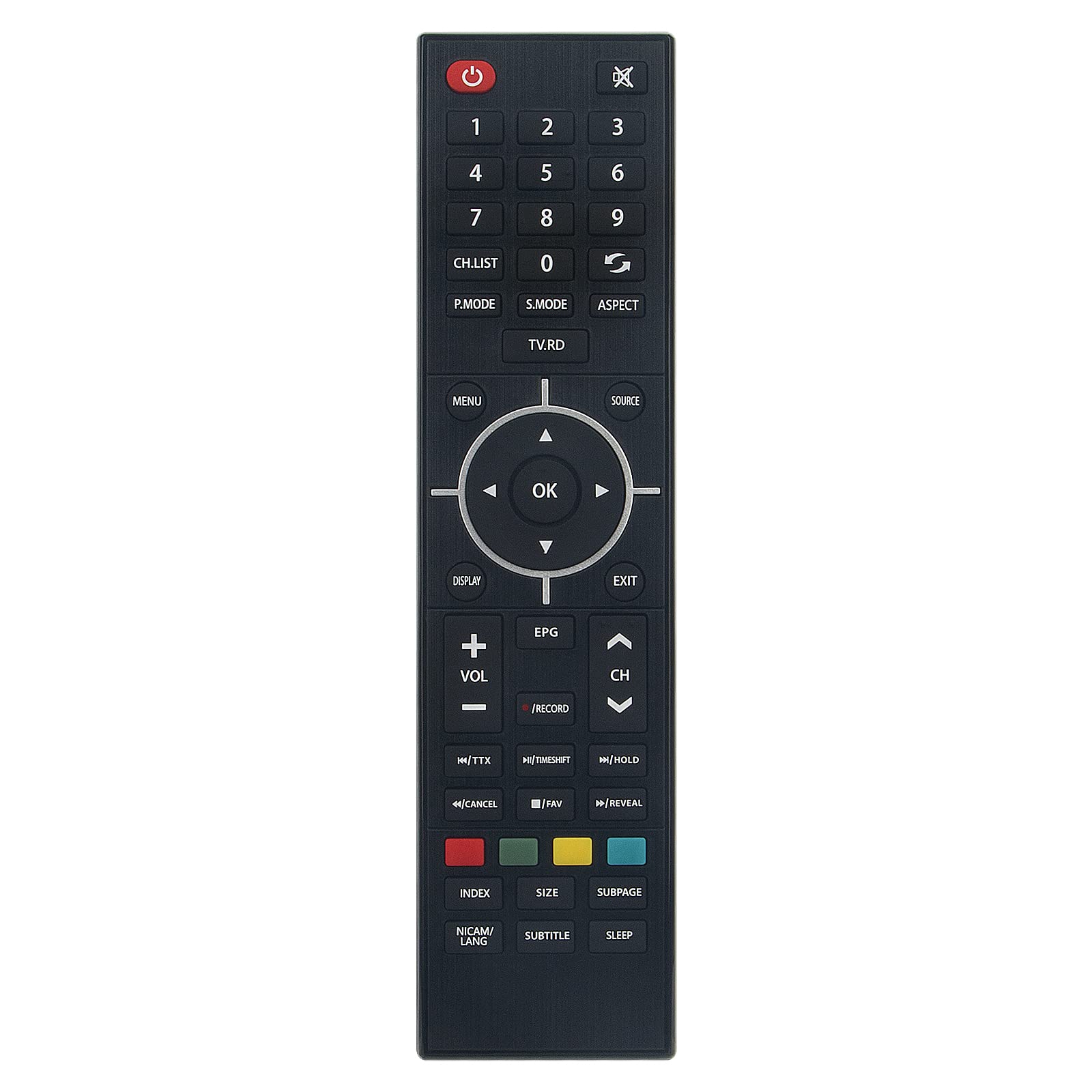 New P28RN0117E Remote Control Replacement- LE-32GCL Replace Remote Control for POLAROID TV P24RP0080U P28RN0038E JX-8092A P50FN0117K for Alba LE-24GY15-T2DVD LE-24GY15TDVD LE-19GV01-DVD Remote Control