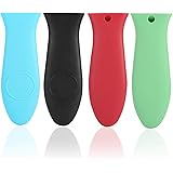 Silicone Hot Handle Holder, Potholder for Cast Iron Skillets, Rubber Pot Handle Sleeve Heat Resistant for Frying Pans & Gridd