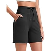 G4Free Women's Athletic Running Shorts High Waisted Summer Casual Shorts for Golf Yoga with Pockets