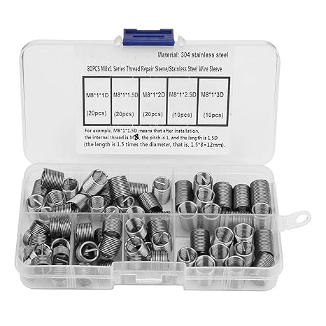 Juego de 80 piezas de inserciones de hilo de alambre de ...