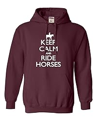 Go All Out X-Large Maroon Mens Keep Calm And Ride