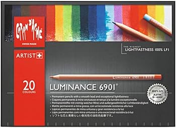 CREATIVE ART MATERIALS Caran D'ache Luminance 20 Colored Pencil Set