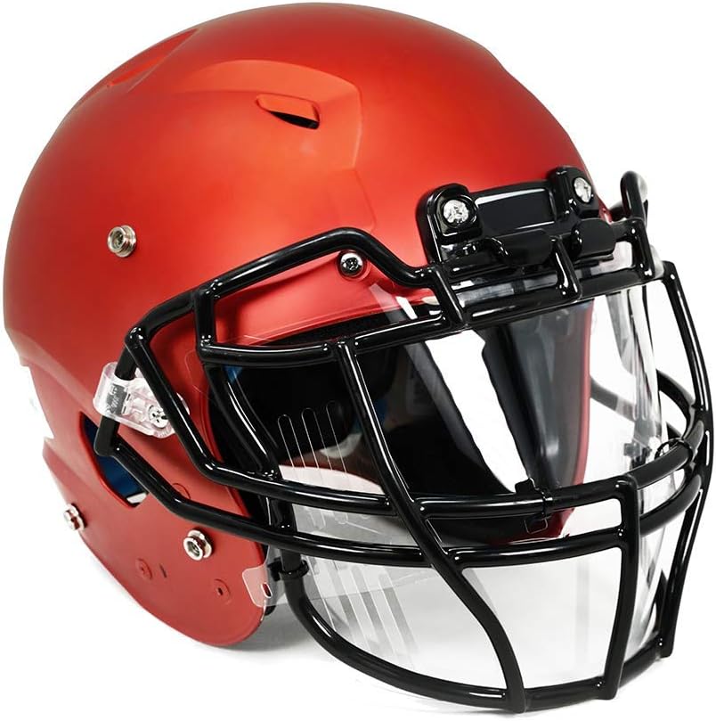 Grid-D-Flect Football Helmet Face Shield - a Full eyeshield Visor That Acts as Eye and Mouth Protection Against Sweat, spit, coughs, and Sneezes for a Football Player's face Area : Sports & Outdoors