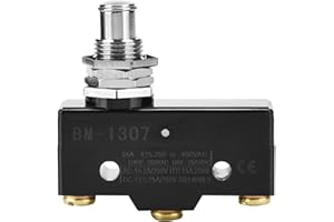 Garosa 250V 15A Large Current Normally Open Micro Switch Roller Type Momentary Limit Switch Dual Type Breaking Miniature Snap