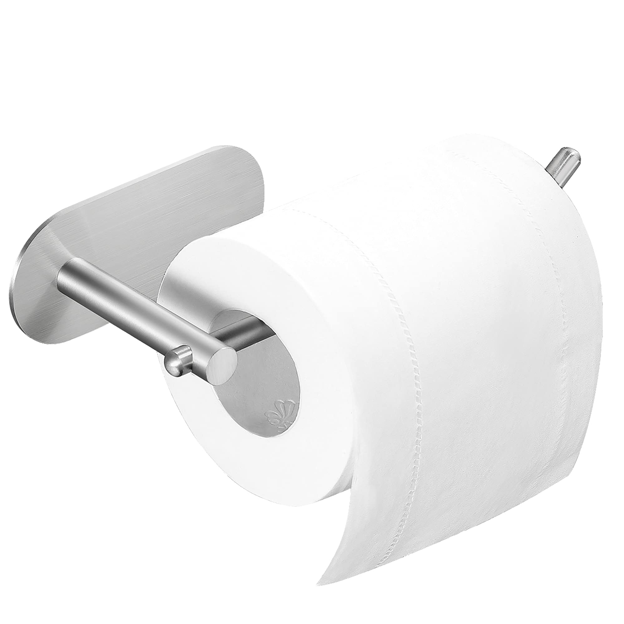 YIGII Adhesive Toilet Paper Holder - MST001 Self Adhesive Toilet Roll Holder for Bathroom Kitchen Stick on Wall Stainless Steel Brushed