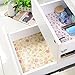 yazi Self Adhesive Shelf Liner Moisture Proof Drawer Paper Shelf Liner,17x78 Inches,Flowers