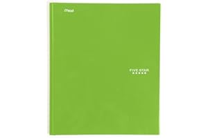 Five Star Pocket Folders - Portfolio with Prong Fasteners, 11.62 x 9.62 x .25 Inches, Lime (72897)