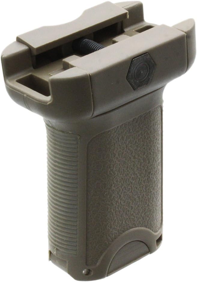BEGADI Vertical Short Grip/RIS forward grip/foregrip, angled, with small compartment - TAN