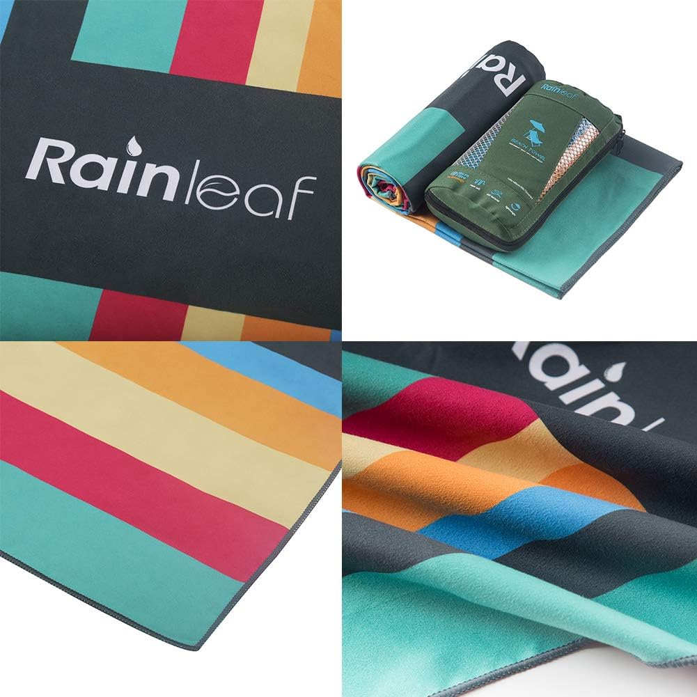 Rainleaf Microfiber Beach Towel, Army Green : Sports & Outdoors