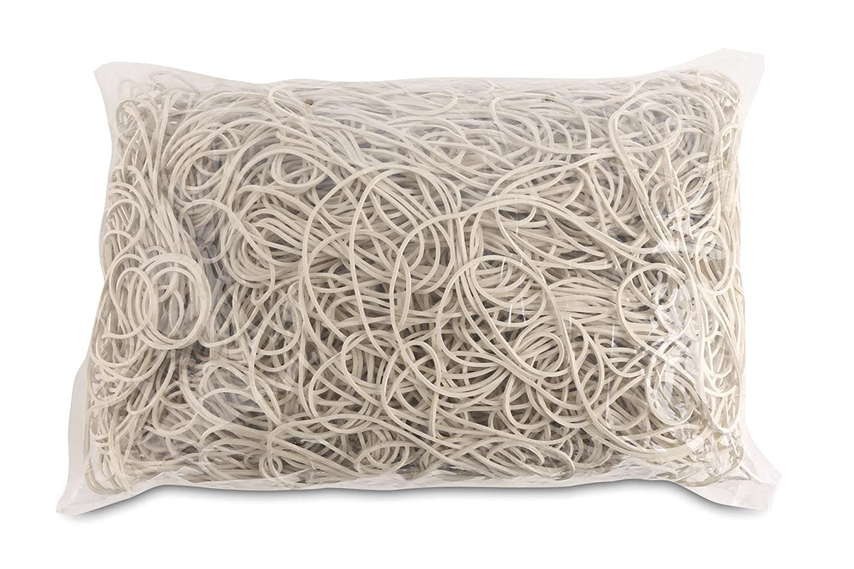 Rubber Bands OFFICE PRODUCTS Diameter 100mm 1,5x1,5mm 1000g White/Small Office Accessories/Type-Standard/Material-Rubber/Weight (g)-1000 / Colour-White/Size-1,5x1,5mm