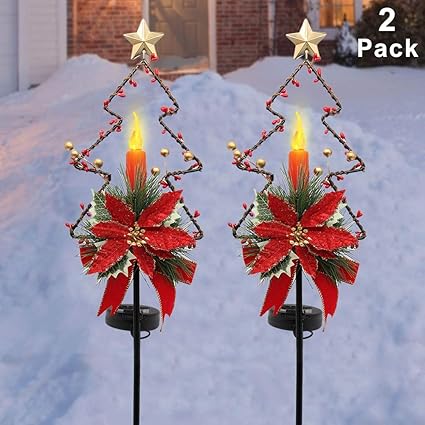 Amazon Com Maggift 32 Inches Solar Christmas Decorations Outdoor