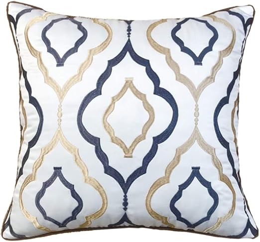 F Yanyan Cushions Simple Modern Black Gold Striped Cushion Pillow Core Decoration Square Cushion Sofa Bed Car Office Chair 45cmx45cm Home Kitchen Bedding