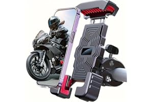 Motorcycle Phone Mount for Harley Davidson CVO Ultra Classic/Limited 2006-2026, Aluminum Alloy Handlebar Cell Phone Holder wi