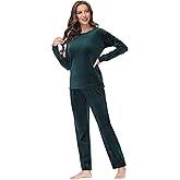 COZZIPLUS Women Velour Sweatsuits Sets Lounge Set 2 Piece Sweatsuit Crew Neck Sweatshirt and Sweatpant Velvet Jogging Suit
