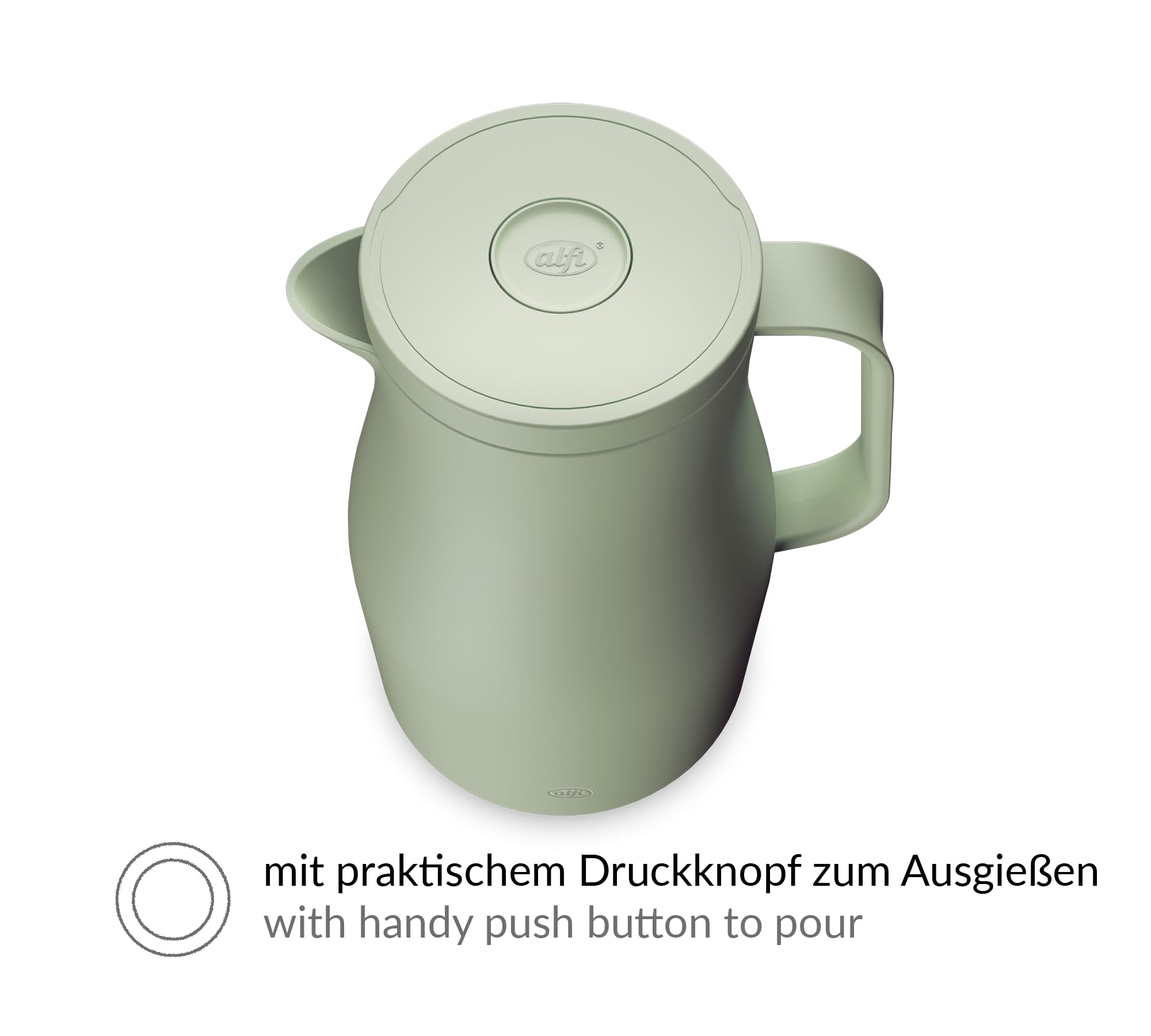 alfi ECONSCIOUS Isolierkanne 1,00 l, 12 h heiß, Hartglaseinsatz, fog green 4