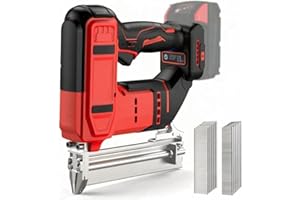 2-in-1 Cordless 18GA Brad Nailer & Crown Stapler – Compatible with Milwaukee 18V Battery (No Battery) – Nail Gun/Staple Gun B