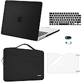 MOSISO Compatible with MacBook Pro 14 inch Case 2025 2024 2023 2022 2021 M5 M4 M3 M2 M1 A3434 A3112 A3185 A3401 A2918 A2992 A2779 A2442, Case&Bag&Keyboard Skin&Webcam Cover&ScreenFilm, Black