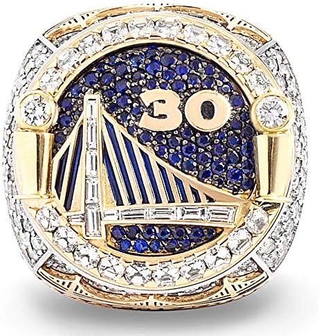 MVPRING Warriors Championship Ring Replica 2018,Integration Ring, Can Not Be Covered,Size 8-14