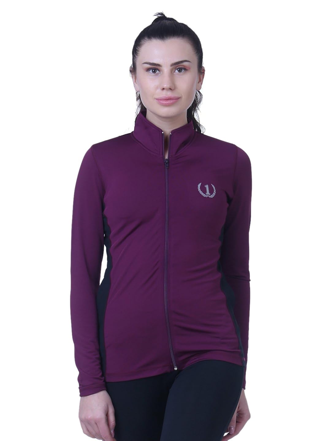 onesport womens solid sports jacket (onsp50wn)