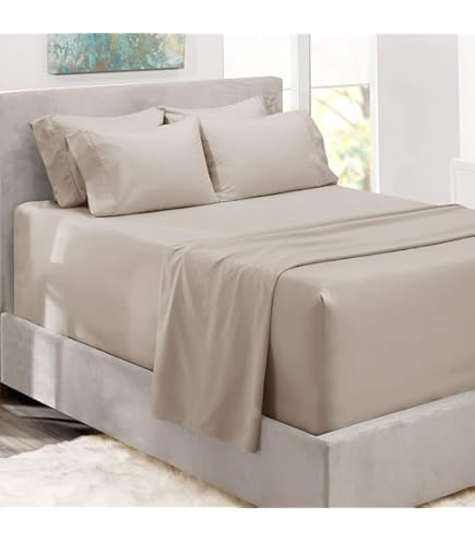 Amazon.com: Extra Deep King Sheet Set - 6 Piece Breathable