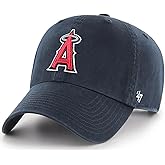 47 Brand MLB Alternate Color Primary Logo Clean Up Adjustable Baseball Cap Hat, Adult One Size Fits All