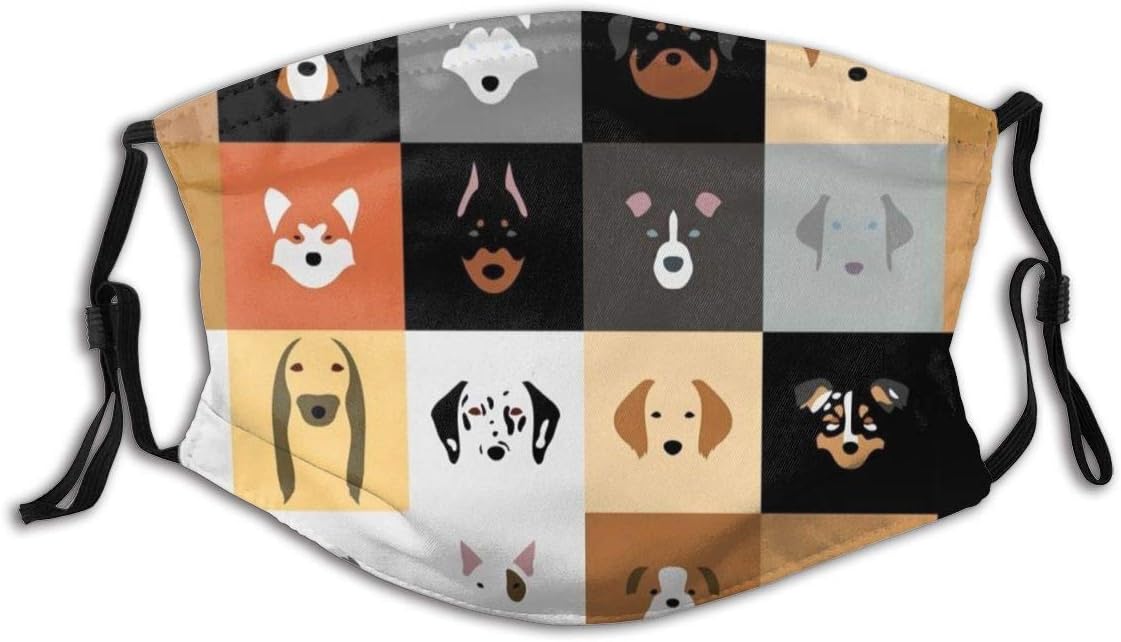Funny Printed Dust Mouth Cover - Reusable Face Mask Headband Adjustable Balaclava Masks for Adult Outdoor Indoor