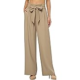 Willit Women's Wide Leg Pants Belted High Waisted Work Dress Pants Casual Palazzo Long Trousers 28"/30"/32"