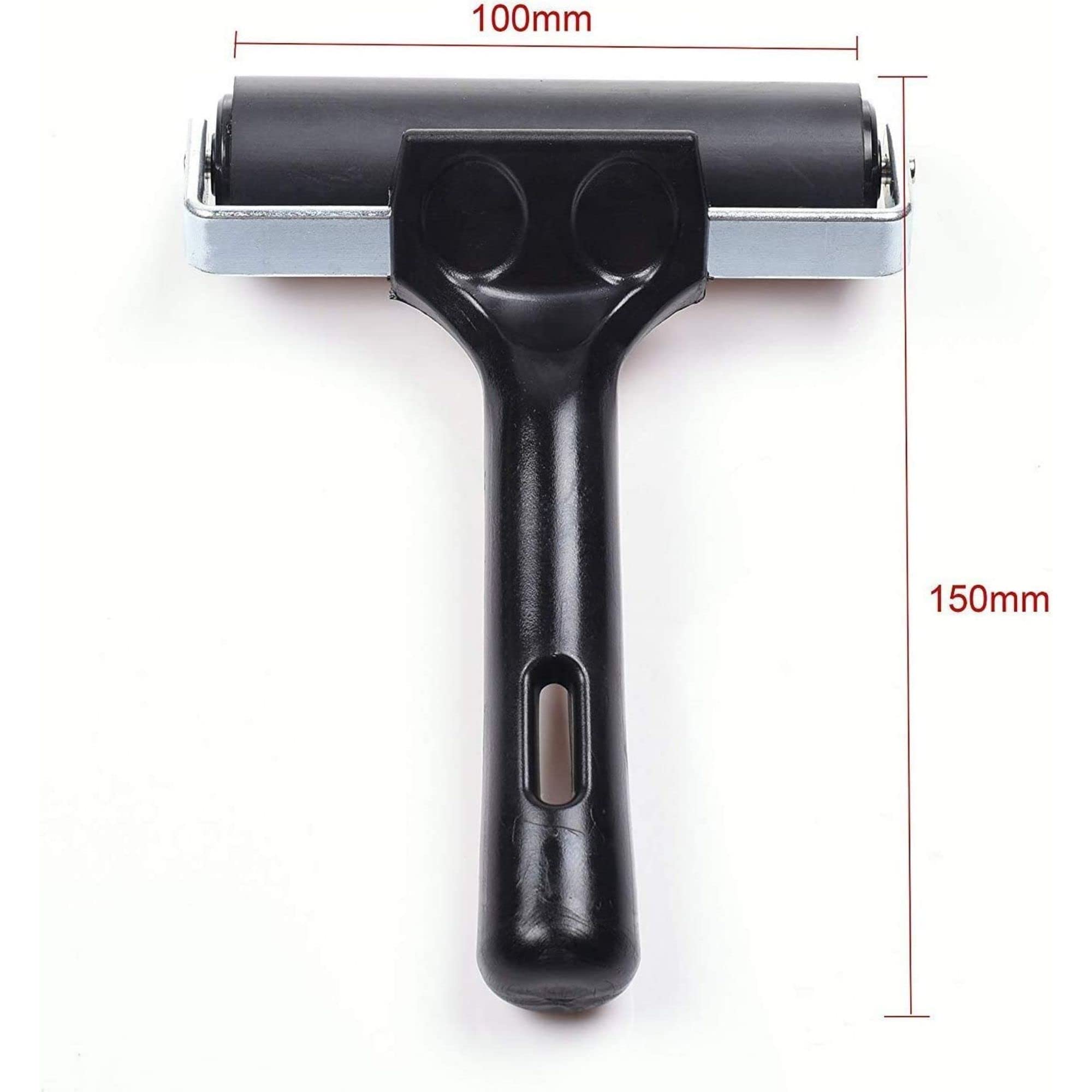 4-Inch Rubber Brayer Roller for Printmaking, Manual Roller Tool for Printmaking/Wallpaper/Gluing Application/Painting/Craft