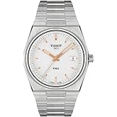 Tissot mens PRX 316L stainless steel case Dress Watch Grey T1374101103100