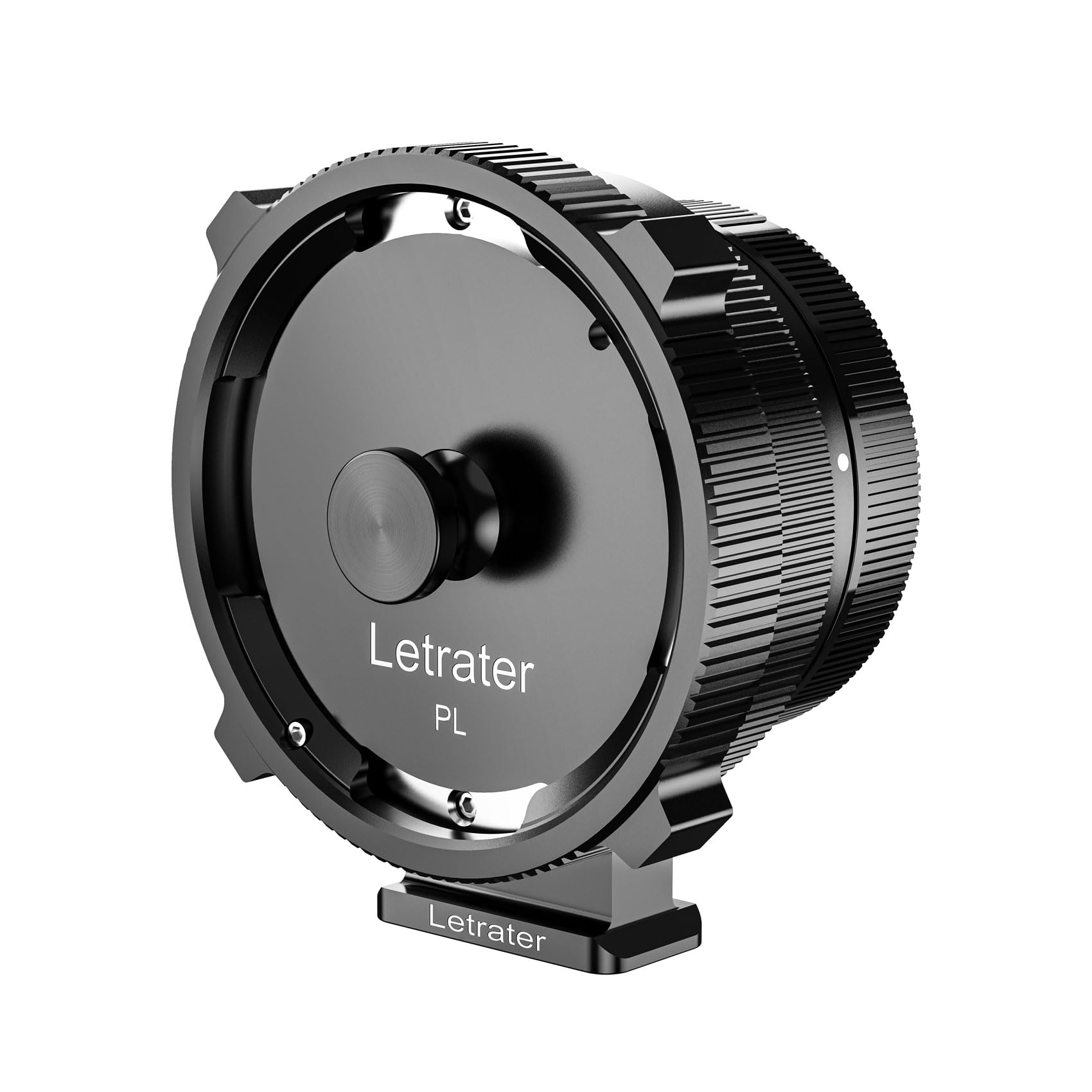 Letrater Mount Adapter PL-EOS R for PL mount lens Converter to canon RF/EFR/EOS R Mount Camera，Matte Black