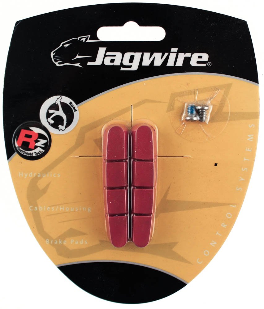 Jagwire Road Pro Brake Pad Wet Insert - Red/Black